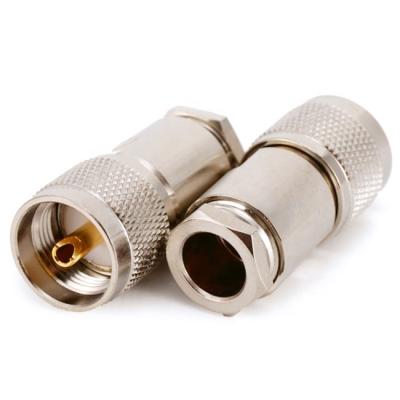 Китай UHF PL259 Brass Flange Type Precision Microwave RF Coaxial Connector For RG214 RG213 RG8U LMR400 Cable продается