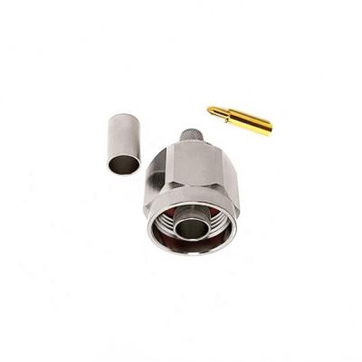 China RF Coaxial Connector RF Male Connector N Connector Crimp For Test Coaxial Cable for sale