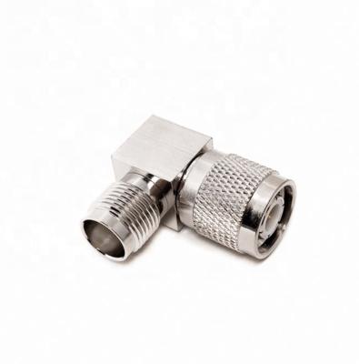 China Brass RF Coaxial Connector TNC Right Angle Male To TNC Female Nickel Plating Adapter à venda