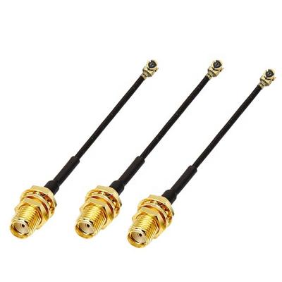 China Internal Antenna Cable RF 1.13 Cable SMA Female To Ipex UFL 1.13 Pigtail Cable Assembly Cable SMA Female To Ipex UFL Pigtail Cable à venda