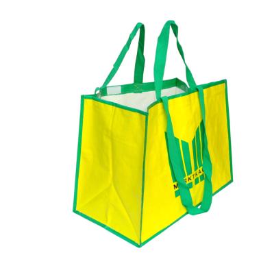 China 100% Eco-Friendly Wholesale Custom Promotional Laminated PP Woven Beach Bags for sale