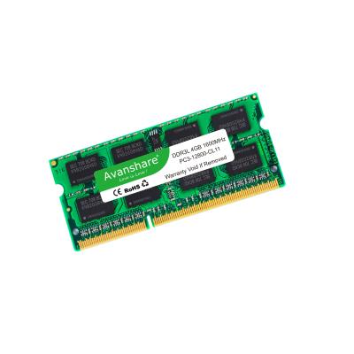 China Avanshare DDR3L Sodimm 4GB 8GB 1333MHz LAPTOP or Laptop Ram Memory DDR3 1.5V 1600MHz 1.35V PC3L for sale