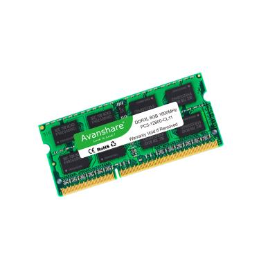 China LAPTOP Avanshare DDR3 DDR3L RAM 4Gb 1333 1600MHz PC3-10600/12800 8gb for laptop notebook SODIMM memory 1.5v 1.35v for sale