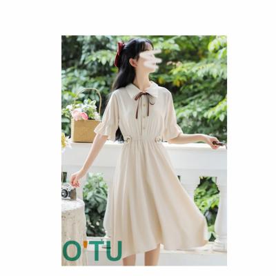 China Factory Wholesale A28 Anti-Static Women's Casual Button Long Sleeve Dresses for sale