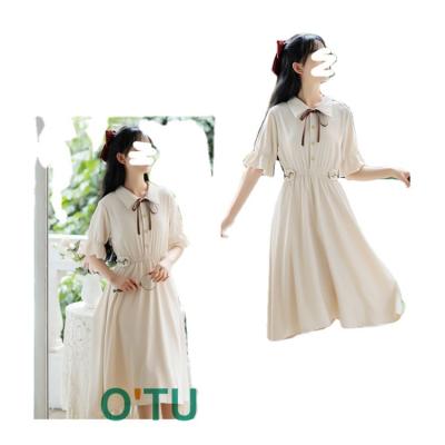 China Factory Wholesale A29 Anti-Static Women's Casual Button Long Sleeve Dresses for sale