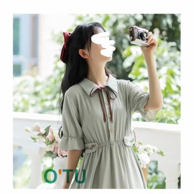 China Factory Wholesale A29 Anti-Static Women's Casual Button Long Sleeve Dresses for sale