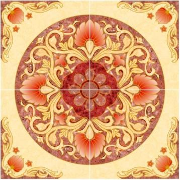 China Gloden Modern Cheap Price Porcelain Decorative Polished Carpet Tiles 1200x1200 for sale