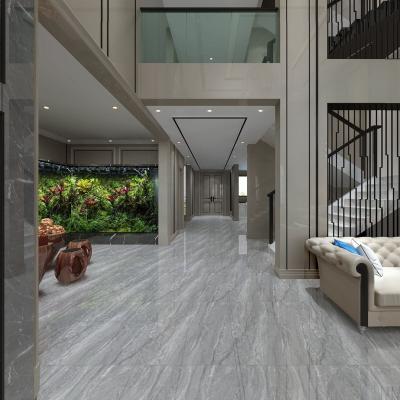 China Australia Modern Home Full Body Shinny Gray Polished Porcelain Floor Tiles 800x800 Floor Bathroom Design Tile for sale