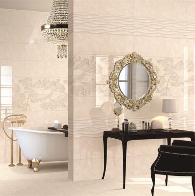 China European Noble Design Bathroom Kitchen Metallic Noble Style Design Glazed 3D Interior Ceramic Wall Tiles For 300x900mm for sale