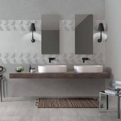 China European Kitchen 300x600 Gray Ceramic Matt Wall Tile Rustic Tiles Geometric Design Bathroom for sale