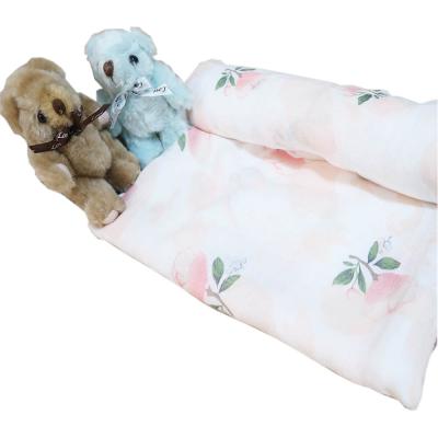 China Home Animal Kids Snuggle Custom Printed Muslin Cheap Baby Wrap Wrap Set Blanket for sale