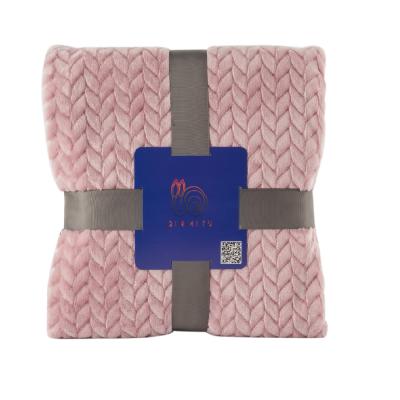 China Anti-Static Luxurious 100% Polyester Flannel Fleece Blanket for sale