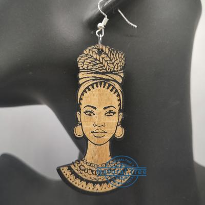 China 2021 Ethnic Women African Braided Headwrap Earrings for sale