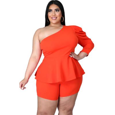 China HY005 Sustainable Plus Size Women Clothing Two Piece Set Shorts Set Spring Clothings For Women for sale