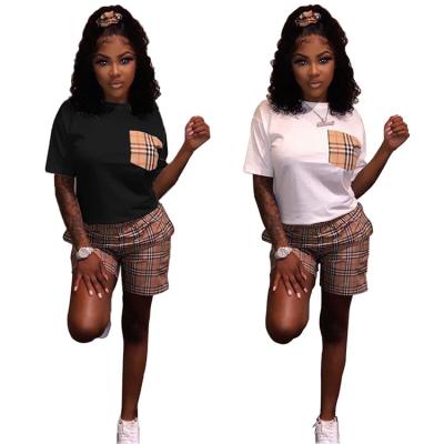 China Anti-pilling CS0005 T-shirt and shorts set women's clothing two-piece pants set women's shorts set for sale