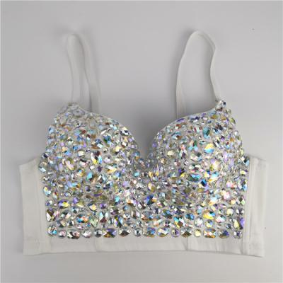 China Sexy underwear. DB971 New Crystal Sequins Party Bustier Diamond Sexy Women's Corset Top Sexy Women's Apparel Matching Rhinestone Top Lingerie for sale