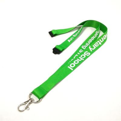 China Custom Printing Polyester Neck Strap Badge Lanyard With Loose Security Clip for sale