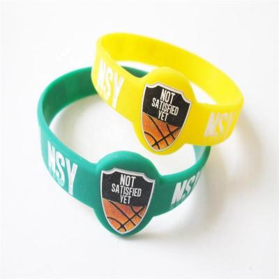 China silicone silicon wristband/cheap custom silicon wrist band/silicon elastic band NO MINIMUM for sale