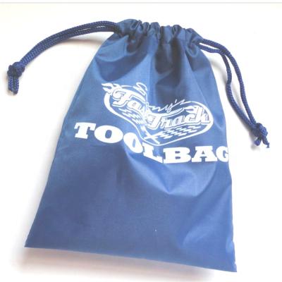 China Promotional Shopping Bag Drawstring Bag Drawstring Pouch / Polyester Drawstring Pouch Bag for sale