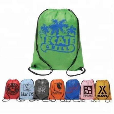 China CUSTOM Backapck Polyester 210T Drawstring Bag / Drawstring Backpack for sale