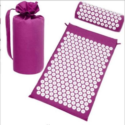 China Eco-Friendly Acupuncture Massage Pad Acupoint Pad Acupuncture Massager Yoga Pad Acupuncture Pillow for sale