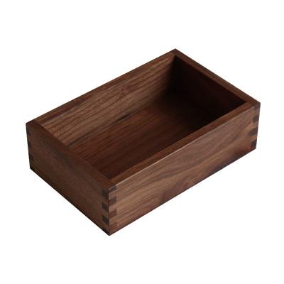 China Africa Wooden Box Storage Office Recycle Container Wood Rectangle Wooden Box for sale