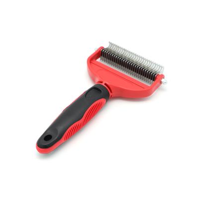 China Durable Professional Pet Grooming Tool Brush Dog Comb For Dog Hair Tangles Removed for sale