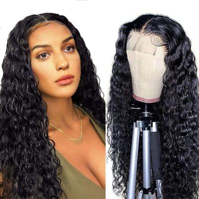 China Wholesale Indian Straight/Hair Wave Wig 30 Inch HD Water Wave Wet And Wavy Hair Front Lace Wig Human Hair Wigs for sale