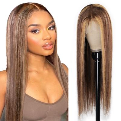 China Brazilian 100% Virgin Hair Swiss Straight Human Hair 360 Lace Front Wig Straight Glueless Ombre Full Lace Wig Hd Seller Full Lace Wig for sale