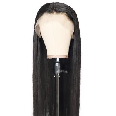 China Wholesale Human Hair Straight HD Lace Front Wigs Natural Color For Women Straight Virgin Hair Cuticle Aligned Peruvian Hair for sale