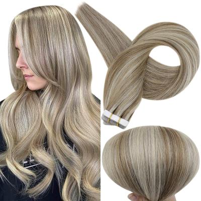 China Hair extension straight/double body tape all color 100% virgin european cheap tape in hair extensions for sale