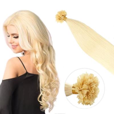 China Russian Remy Human Hair Softest Double Hair Keratin Nail U Tip Pulled Hair Extension For Black Women Virgin Cuticle Aligned Hair Vendors for sale