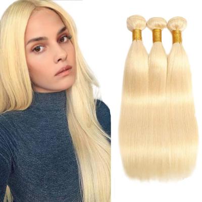 China Indian Straight Hair Bundles Extension Cheap Raw Virgin Indian Cuticle Aligned Hair Bundle Extension 613 Virgin Weft Hair for sale