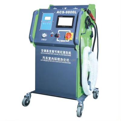 中国 ACS-9800L Car Air Conditioner Evaporator Visual Flush Machine Automotive Tools 販売のため