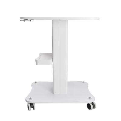 China Single Metal Portable Bracket Wheeled Beauty Trolley For Salon Machine for sale