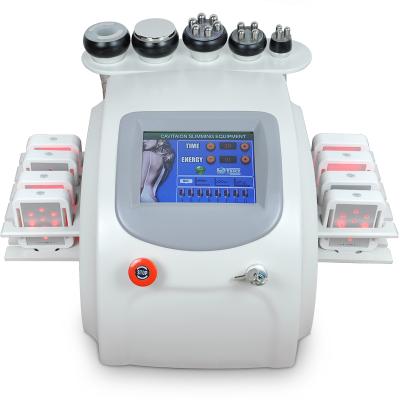 China Acne Treatment 650nm&10pads Lipo Laser 40K Cavitation RF Vacuum Slimming Machine For Sale for sale