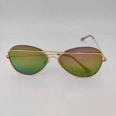 China Custom Made Luxury Polarized Sunglasses New Model Fashion Metal Sunglasses Gold Color Sunglasses for sale