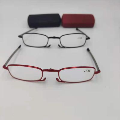 China Women And Men Mini Pocket Reading Glasses Lightweight Classic Reading Glasses With Case for sale