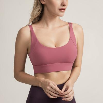 China Breathable High Top Custom Sports Bra Women's Fitness Impact Sports Bra Top Sports Bra For Women Fitness for sale