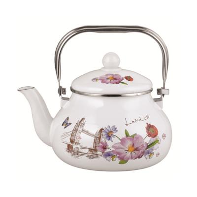 China Sustainable TK211 Enamel Teapot Teteras Teapot Kettles for sale