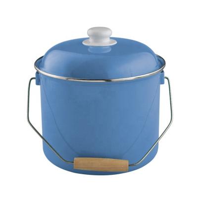 China 755DB enamel puffy pot viable enamel buckets enamel bucket for sale