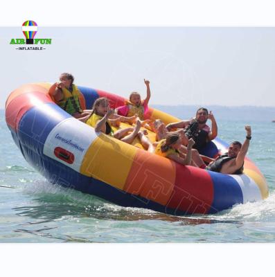 China PVC Airfun Summer funny exciting Inflatable Towable tube Water Toys Disco Boat Towable Tube/inflatable boat For Water Entertainment for sale