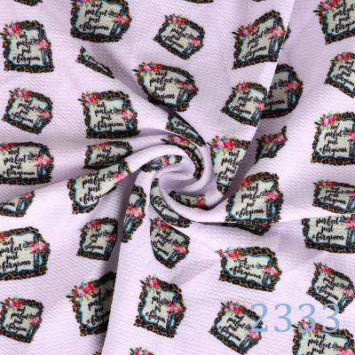 China [Bullet Fabric] 2333 Valentine's Day Leopard Jesus Cross Flower Printed Liverpool Viable Bullet Fabric For DIY Garment Sewing Supplies for sale