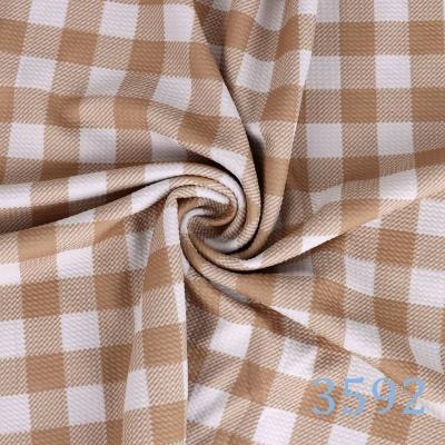 China [Bullet Fabric] 3592 Halloween Thanksgiving Viable Plaid Printed Liverpool Bullet Fabric For DIY Garment Sewing Supplies for sale