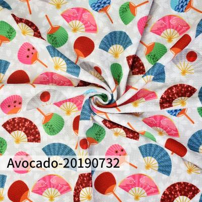 China Viable print jacquard fabric dress polyester cotton Liverpool ball fabric knit fabric for girl bow headbands for sale