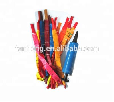 China Promotional Toy Rocket Balloons With Long Pump Shape Balloons for sale