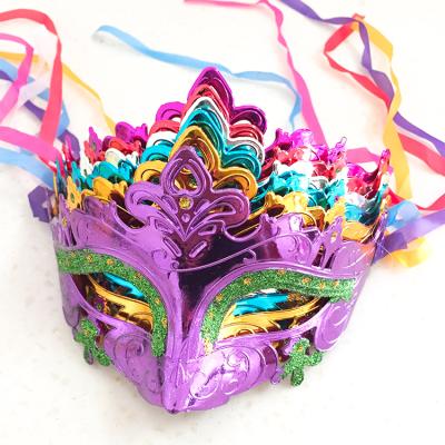 China Best Mardi Gras Masquerade Party Ball PVC Venetian Mask for sale