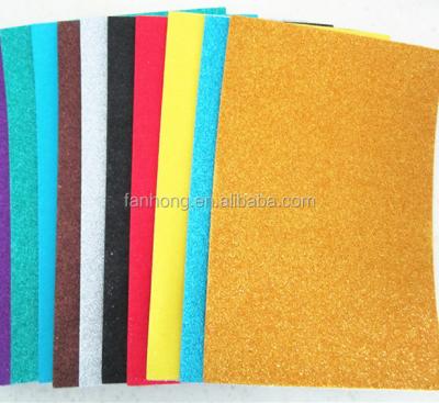 China Colorful EVA Foam Products Glitter Foam sheet A4 size*0.2cm thickness for sale