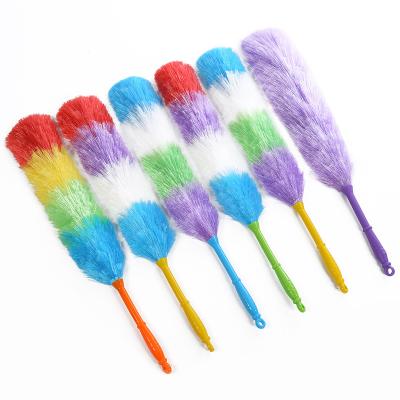 China Household Cleaning Duster Rainbow Color PP Desktop Cleaning Dust Cloth for sale