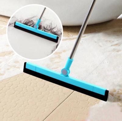 China 2022 Home Magic Glass Telescopic Floor New Scraper Broom Wiper Cleaning Squeegee Window Washer Squeegees With 1 Replaceable EVA Head for sale